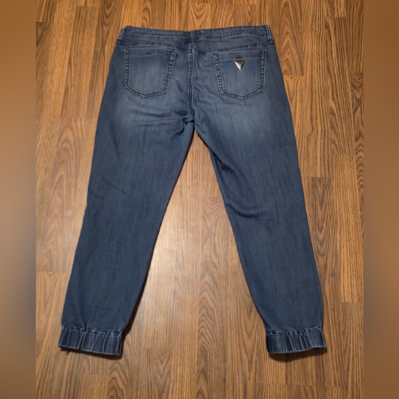 Women’s Guess Ankle Zip Jeans Size 31 Cropped Blue Designer Denim D53 - Picture 6 of 8